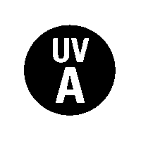 Piktogramm UVA-Strahlung (s/w)